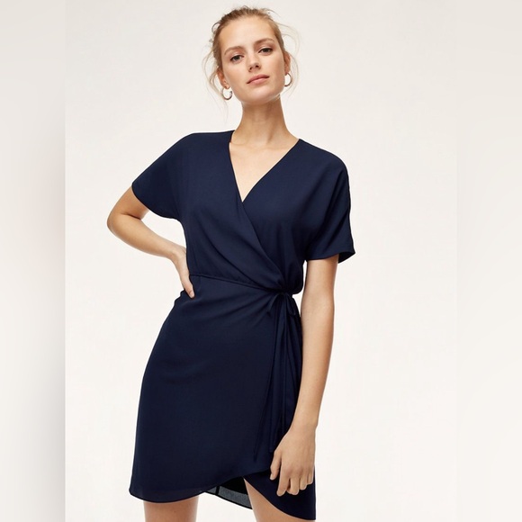 Aritzia Babaton Wallace wrap dress - Picture 1 of 5